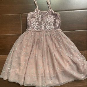 Pink Sequin Toddler Dress